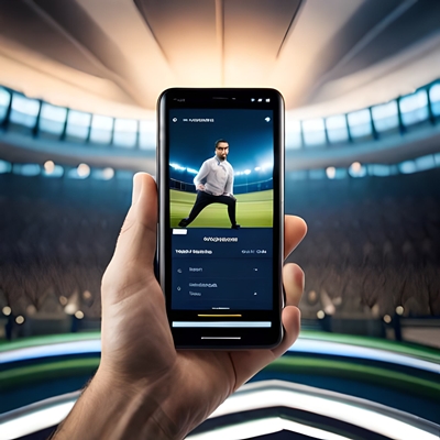 Une application avec une vue de streaming de match de football