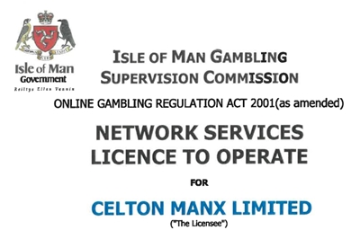 Licence de Isle Of Man de SBObet